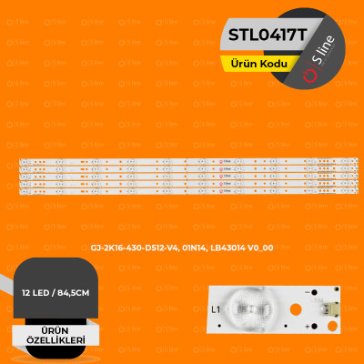 PHILIPS GJ-2K16-430-D512-V4,01N14 Tv Led Bar